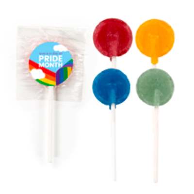 Picture of FLAT LOLLIPOP ASSORTED LABEL PRIDE