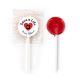 Picture of RED FLAT LOLLIPOP LABEL WORLD BLOOD DONOR DAY