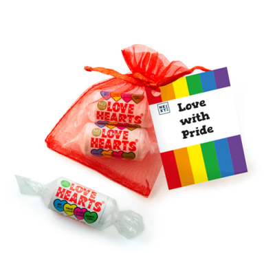 Picture of PRIDE LOVE HEARTS ORGANZA BAG
