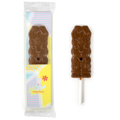 Picture of MILK CHOCOLATE EASTER BUNNY RABBIT LOLLIPOP WRAP