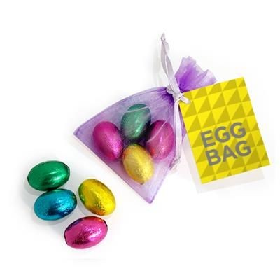 Picture of ORGANZA EASTER EGG BAG.