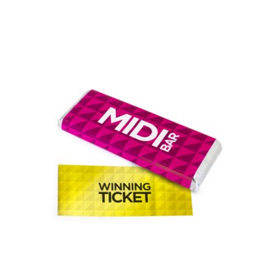 Picture of MIDI FOILED CHOCOLATE BAR with Winning Ticket Insert