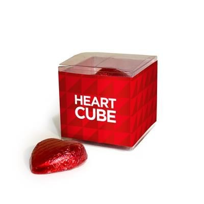 Picture of MINI CUBE - MINI CHOCOLATE HEARTS.