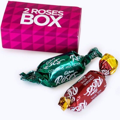 Picture of 2 ROSES CHOCOLATE BOX.