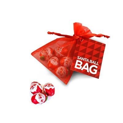 Picture of FATHER CHRISTMAS SANTA ORGANZA BAG