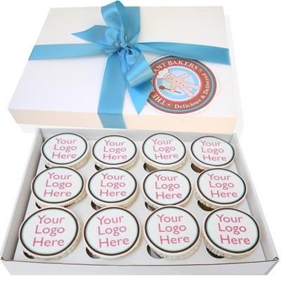 Picture of BOX OF 12 CORPORATE CUPCAKES.
