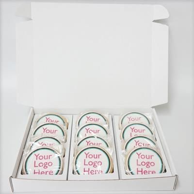 Picture of BOX OF 12 ROUND LOGO BISCUIT