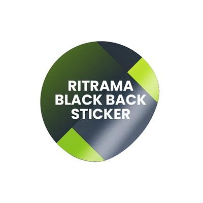 Picture of RITRAMA BLACK BACK STICKER - A0