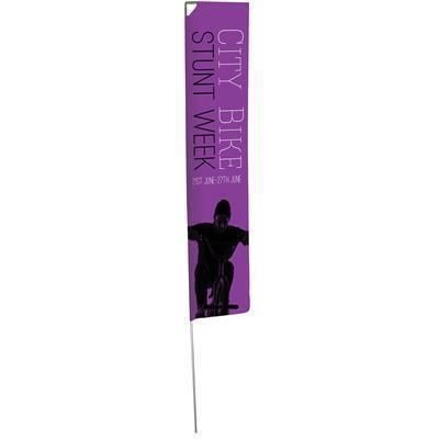 Picture of LIGHT EDGE FLAG with Single Sided Graphic - Parasol Base.