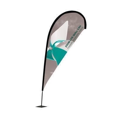 Picture of LIGHT TEAR DROP FLAG with Single Sided Graphic - Car Foot