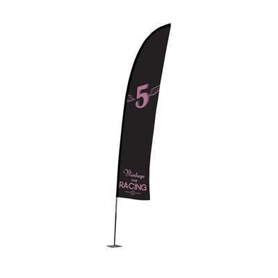 Picture of LIGHT FEATHER FLAG with Single Sided Graphic - Car Foot