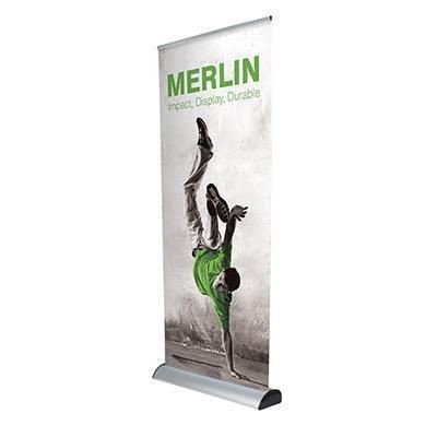 Picture of MERLIN INTERCHANGEABLE ROLLER BANNER BLOCKOUT.