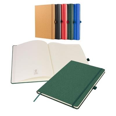 Picture of NOTES LONDON A4 ENVRIOBOOK in Green