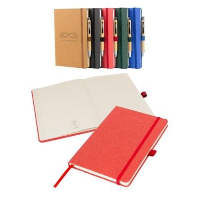 Picture of NOTES LONDON A5 ENVRIOBOOK in Red