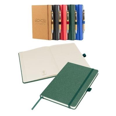 Picture of NOTES LONDON A5 ENVRIOBOOK in Green