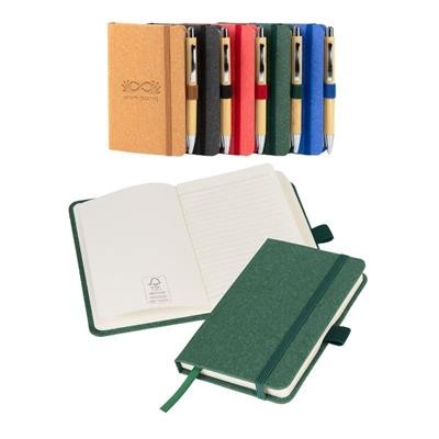 Picture of NOTES LONDON A6 ENVRIOBOOK in Green