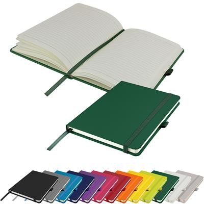 Picture of DUNN A4 PU SOFT FEEL LINED NOTE BOOK in Green