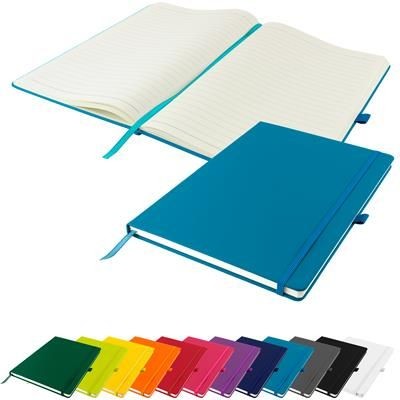 Picture of DUNN A4 PU SOFT FEEL LINED NOTE BOOK 196 PAGES in Teal