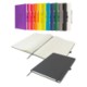 Picture of DUNN A4 PU SOFT FEEL LINED NOTEBOOK in Grey
