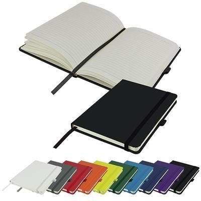 Picture of DIMES A5 LINED SOFT TOUCH PU NOTE BOOK 196 PAGES in Black.