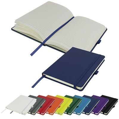 Picture of DIMES A5 LINED SOFT TOUCH PU NOTE BOOK 196 PAGES in Navy.