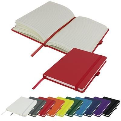 Picture of DIMES A5 LINED SOFT TOUCH PU NOTE BOOK 196 PAGES in Red.