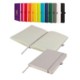 Picture of DIMES A5 LINED SOFT TOUCH PU NOTEBOOK in White