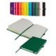 Picture of DIMES A5 LINED SOFT TOUCH PU NOTEBOOK in Green