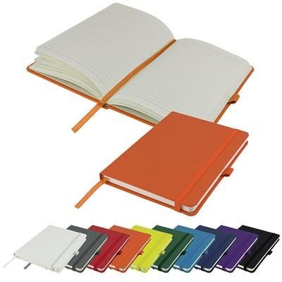 Picture of DIMES A5 LINED SOFT TOUCH PU NOTE BOOK 196 PAGES in Orange.
