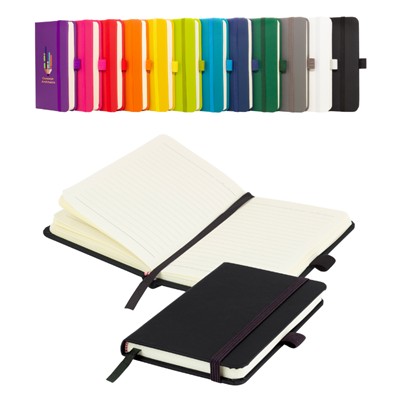 Picture of MORIARTY A6 LINED SOFT TOUCH PU NOTEBOOK in Black