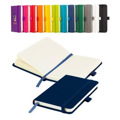 Picture of MORIARTY A6 LINED SOFT TOUCH PU NOTEBOOK in Blue.