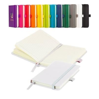Picture of MORIARTY A6 LINED SOFT TOUCH PU NOTEBOOK in White