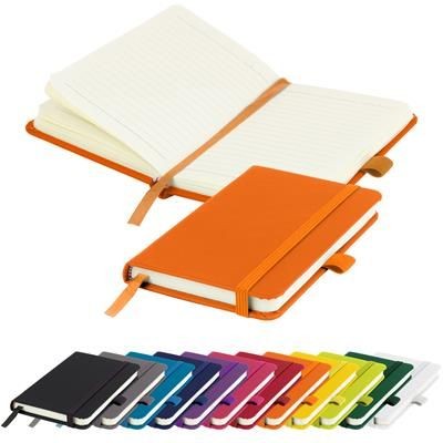 Picture of MORIARTY A6 LINED SOFT TOUCH PU NOTE BOOK 196 PAGES in Orange.