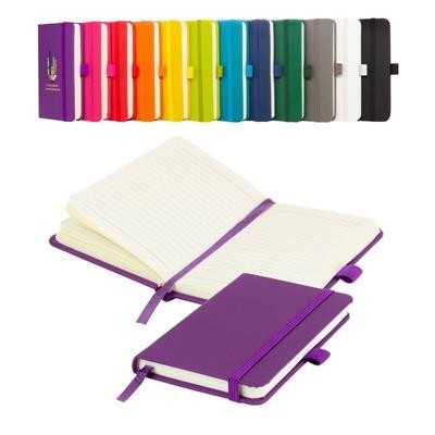 Picture of MORIARTY A6 LINED SOFT TOUCH PU NOTEBOOK in Purple