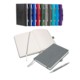 Picture of NOTES LONDON MORETTI A5 NOTEBOOK & PEN in Light Grey