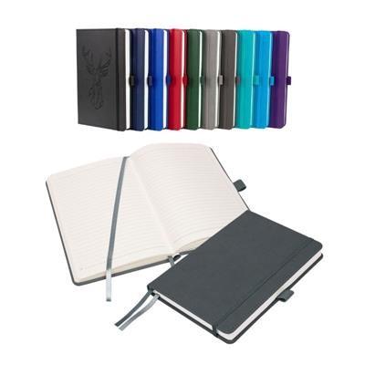 Picture of NOTES LONDON MORETTI A5 NOTEBOOK in Dark Grey