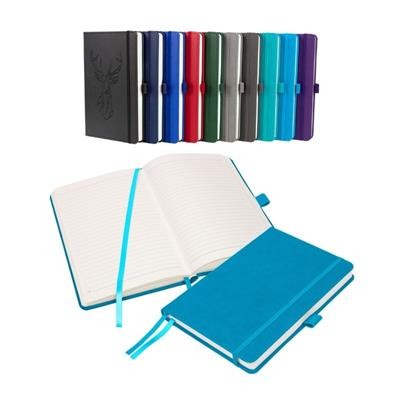 Picture of NOTES LONDON MORETTI A5 NOTEBOOK in Cyan