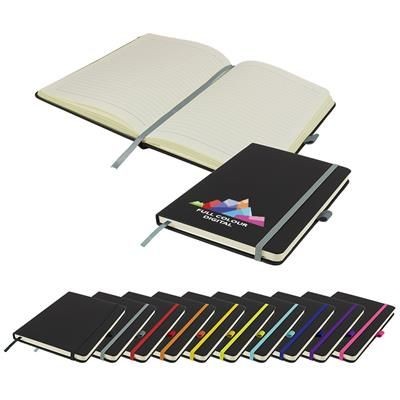 Picture of FULL COLOUR PRINTED DE NIRO A5 LINED SOFT TOUCH PU NOTE BOOK.