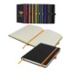 Picture of DENIRO A5 LINED SOFT TOUCH PU NOTEBOOK in Orange