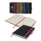 Picture of DENIRO A5 LINED SOFT TOUCH PU NOTEBOOK in Pink