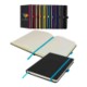 Picture of DENIRO A5 LINED SOFT TOUCH PU NOTEBOOK in Teal