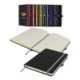 Picture of DENIRO A5 LINED SOFT TOUCH PU NOTEBOOK in Grey