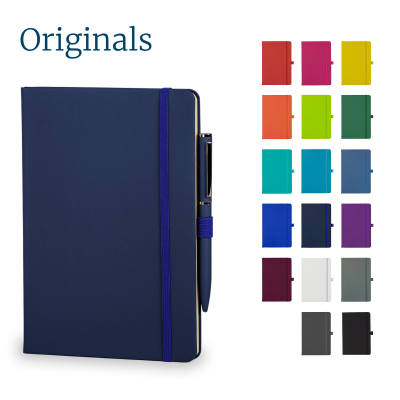 Picture of WATSON A5 NOTE BOOK & WRIGHT BALL PEN SET in Navy