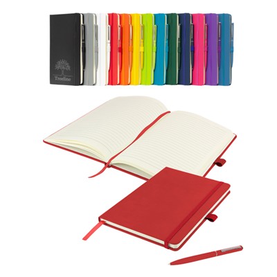 Picture of WATSON A5 VALUE-FOR-MONEY NOTEBOOK & PEN in Red