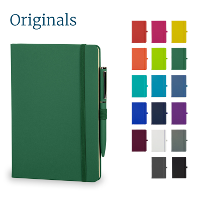 Picture of WATSON A5 NOTE BOOK & WRIGHT BALL PEN SET in Green