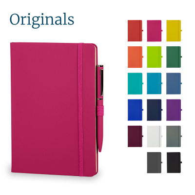 Picture of WATSON A5 NOTE BOOK & WRIGHT BALL PEN SET in Pink
