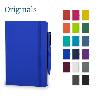 Picture of WATSON A5 NOTE BOOK & WRIGHT BALL PEN SET in Blue