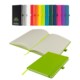 Picture of WATSON A5 BUDGET LINED SOFT TOUCH PU NOTEBOOK in Lime