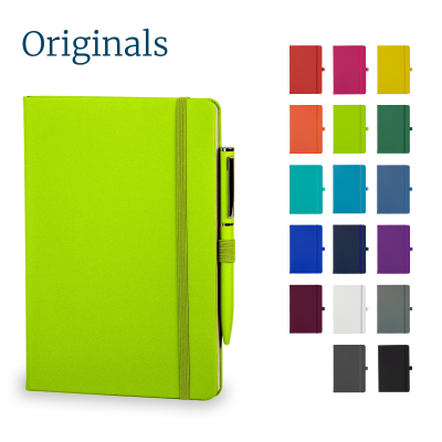 Picture of WATSON A5 NOTE BOOK & WRIGHT BALL PEN SET in Lime