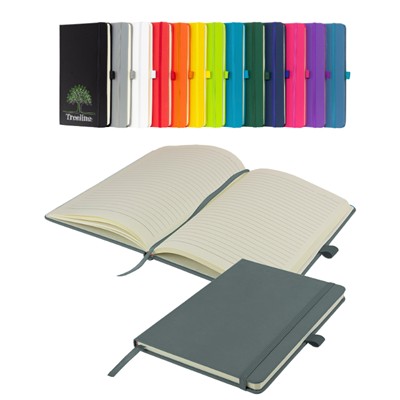 Picture of WATSON A5 VALUE-FOR-MONEY NOTEBOOK & PEN in Lime